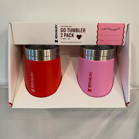Stanley Other - STANLEY Valentine’s Day Limited Edition Tumbler Set 10ozTarget Red/Pink  RARE
